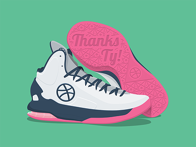 Thanks! basketball debut dribbble shoes thanks