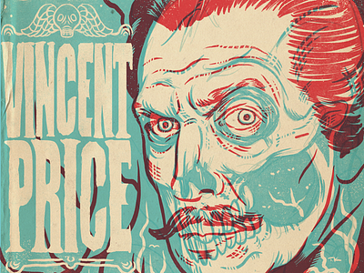 Happy Birthday Vincent Price illustration procreate