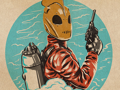 rocketeer jetpack drawing