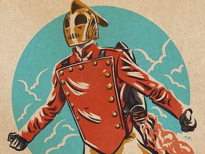 rocketeer jetpack drawing