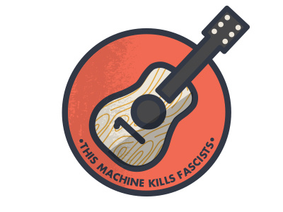 This Machine Kills Fascists folk music illustration