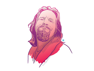 The Dude Abides, man illustration the dude