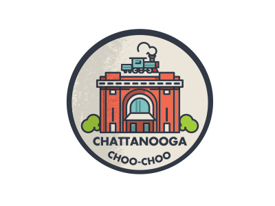 The Chattanooga Choo Ghoo badges chattanooga illustration