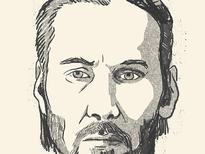 JOHN WICK drawing illustration