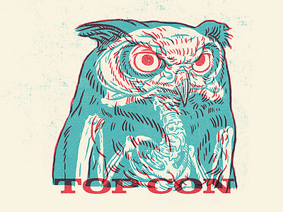 Top Con Owl design drawing illustration monsters photoshop skull typography wild life xray