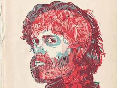 Tyrion Lannister drawing gameofthrones illustration portrait procreate xray