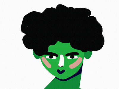 boiorgrrl boy face girl grain greenface illustration look portrait proud