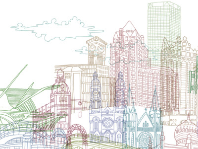 All Buildings architecture illustration milwaukee