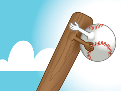 Ball And Bat baseball baseball bat illustration love