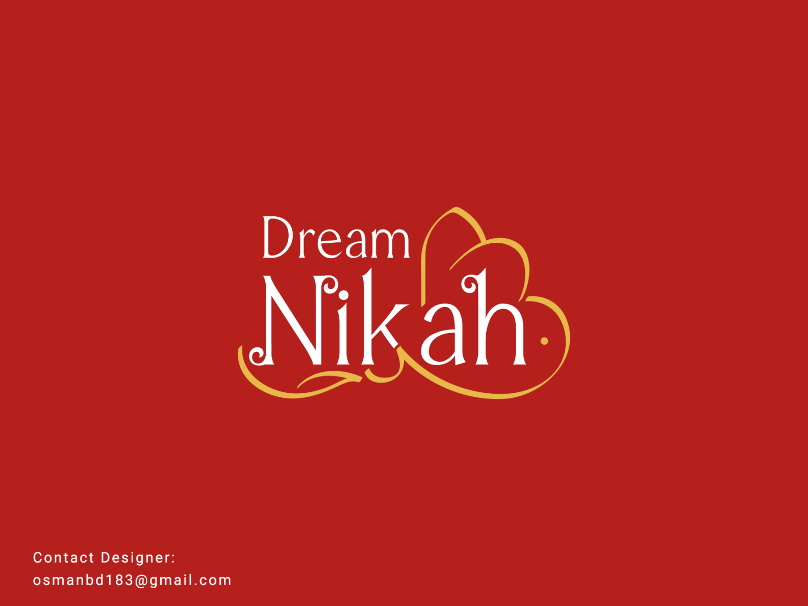 Arabic English mixed Logo/ Calligraphy Logo: Nikah by Arabic ...