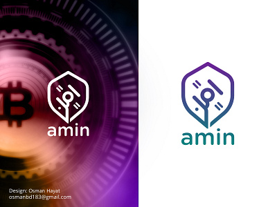 Modern Arabic Logo for Crypto Exchange website/ Amin logo