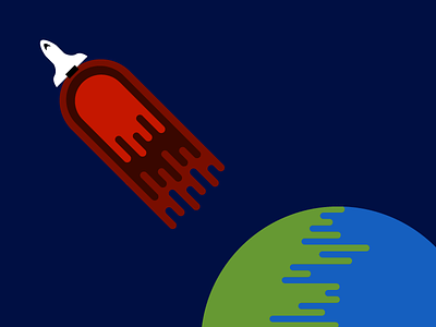 Blastoff earth rocket space