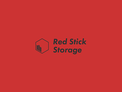 Self Storage company's Rebrand brand isometric minimal red storage