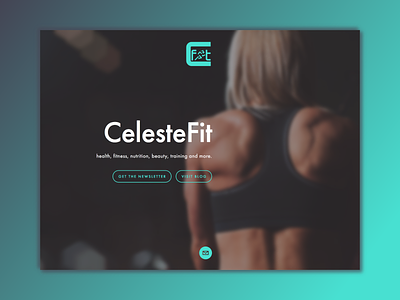 CelesteFit Landing Page brand fitness website