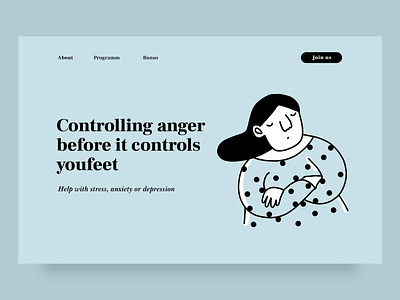 We help to care blue clean design dribbble illustration ui ux web webdesign website