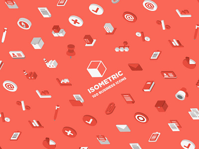 Graphic Design 07 - 100 Business Isometric Icons