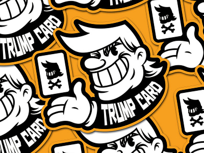 Graphic Design 09 - Trump Card card cartoon sticker tattoo trump vector