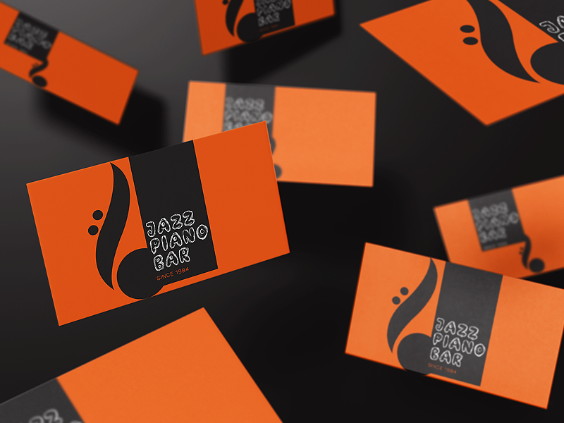 Jazz Piano Bar Business Card By Victoria Mavrova On Dribbble