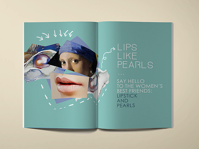 Makeup Nowadays 2 ad collage composition graphic design magazine mockup