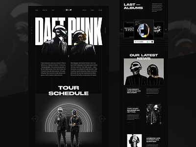 Daft Punk Website concept