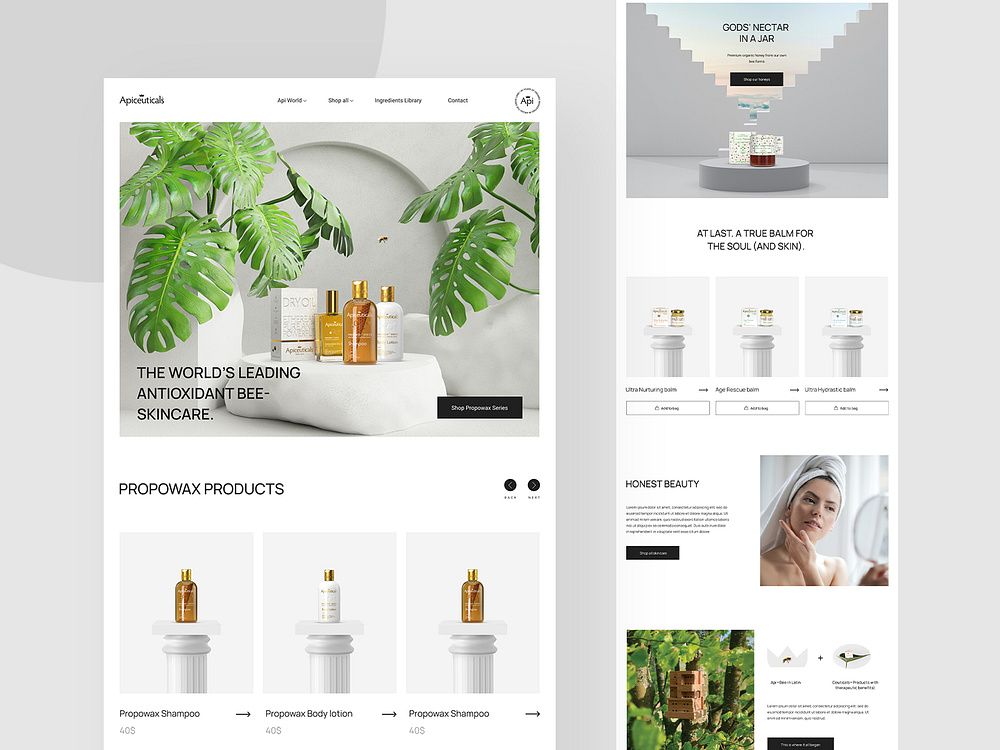 E-commerce website design exploration by Achraf Elkaami on Dribbble