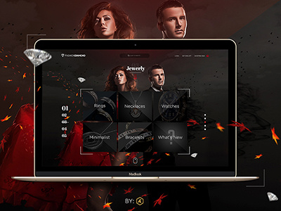 Jewerly Website Concept dark debuts design fashion invited ui ui design ux web design website