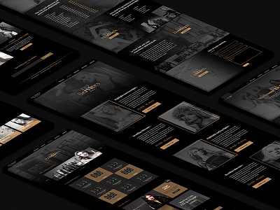 Le Proof Salon website design dark darkui gold hair products salon services ui uidesign ux uxdesign website