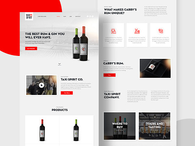 Micro-Distillery — Home page clean distillery drink hero landing page minimal product page responsive ui design ux web design wine