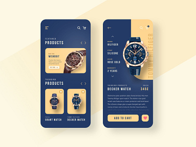 Watch shop app accessories add to cart app design clean ecommerce ecommerce app fashion gold gradients interface minimal minimalist products shop shopping shopping app store ui design ux watch