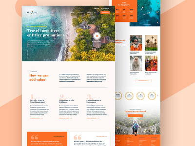 India DMC Travel Agency clean creative design home page india interface landing landing page layout minimal travel agency traveling typography ui ui design ux vacation web web design website