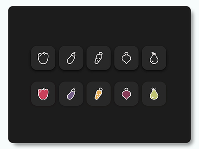 Healthy food line icons app food graphic design healthy icon illustration line outline