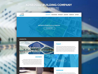 Koseoglu Building Company bootstrap build building koseoglu responsive user interface web design