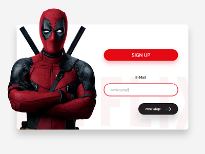 Daily UI Challenge #001 — Sign Up challenge dailyui form movie netflix signup
