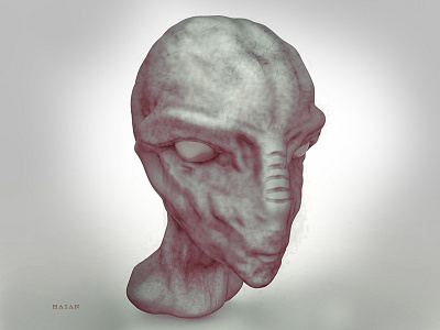 3D Alien character Head sculpting in ZBrush 3d 3d mdoeling character modeling sculpting