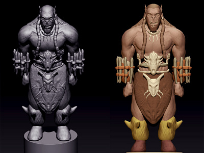 World of Warcraft 3D models 3d mdoeling 3d modeling anatomy sculpting character modeling modeling sculpting zbrush