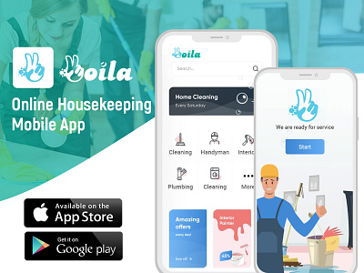 Voila - Online Housekeeping Mobile App