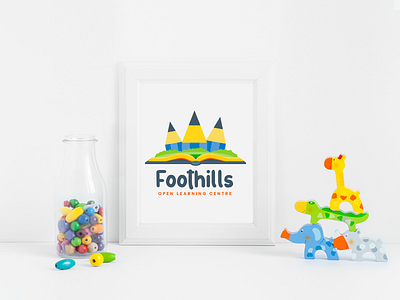 Branding - Foothills branding design education illustration illustrator kids kindergarten learning logo play school