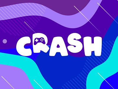 Branding - Crash branding crash design game arena gamer gaming gaming logo illustration illustrator logo ps4 xbox