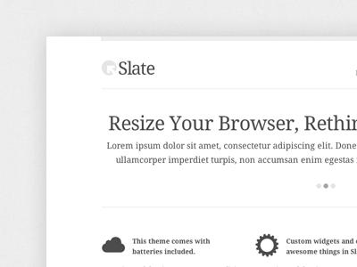 Slate - A Responsive Theme