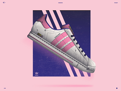 Mecha Adidas Superstar adidas adidas superstar black blue composition illustration illustrator machine mecha pink poster robot shoe shoe illustration shoe packaging shoes sneakers three stripes white yellow