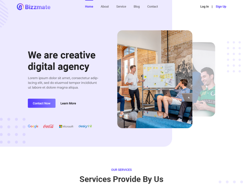 Digital Agency Landing Page by Najmul👨🏻‍🎨 for Studio Express on Dribbble