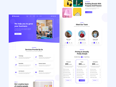 Financial Service Landing Page