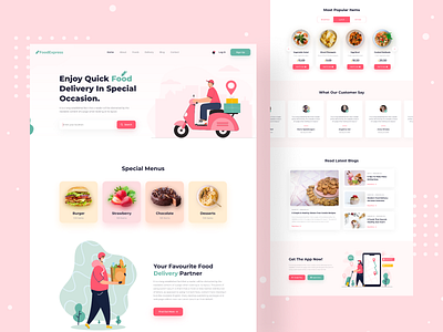 Food Delivery - Landing Page