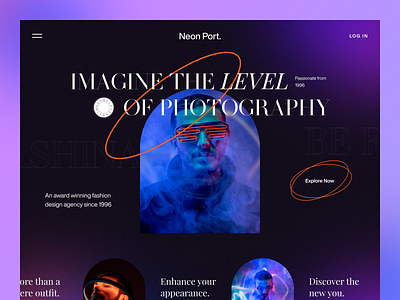 Photography - Landing Page UI