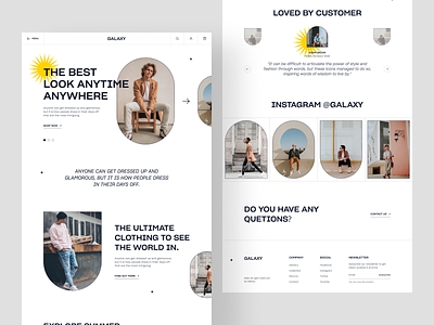 Boutique Store Landing Page Design