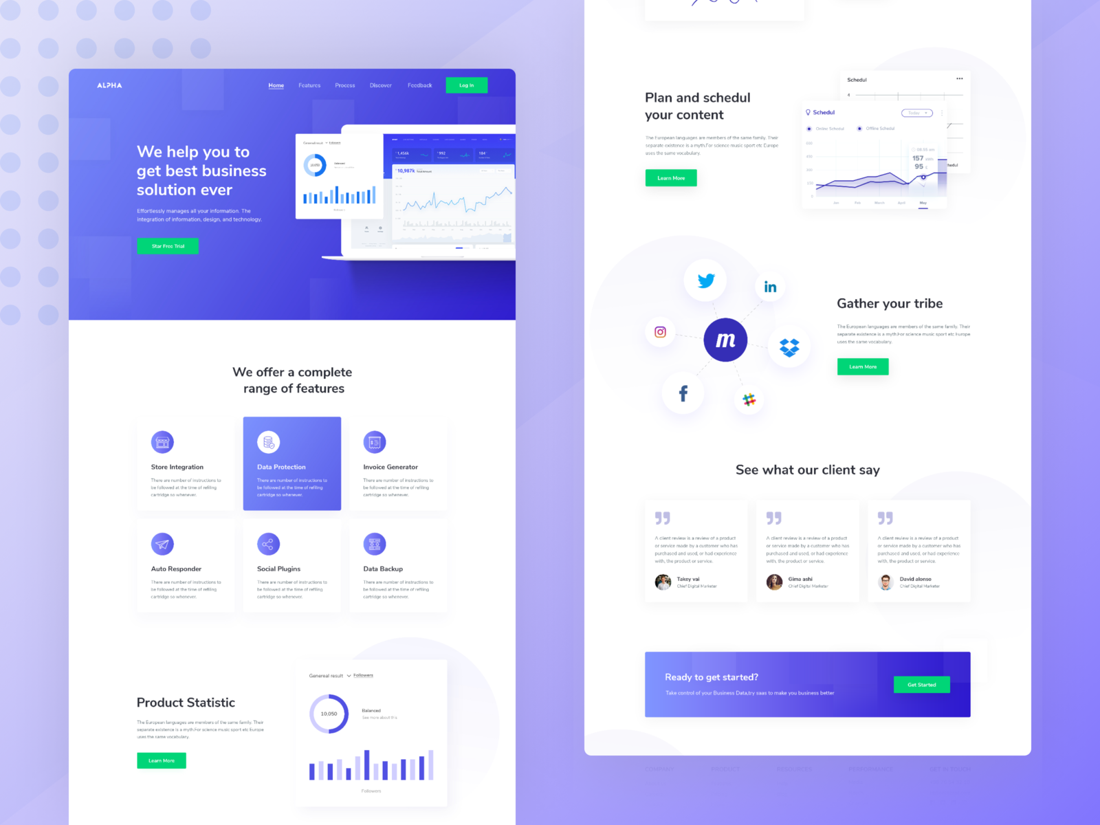 Landing Page of SaaS by Najmul👨🏻‍🎨 for Work Brainy on Dribbble