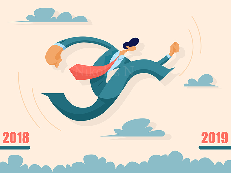 Businessman jumping from past to future achieve action beginning businessman change character cliff concept freedom future hill jump leap past progress running start threshold time year