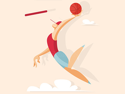 Basketball player action active arena athlete ball basket basketball competition game goal illustration jump man match net person play player sport throw