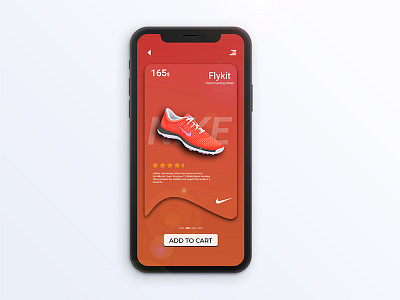 Nike Sneakers Ui #2 design flat iphone x mobile nike ui user interface website