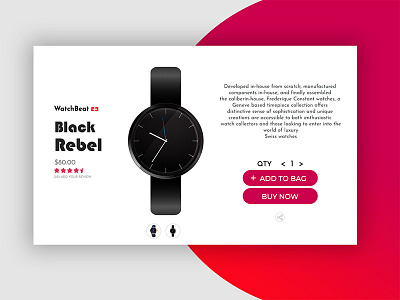 Watch Product Ui